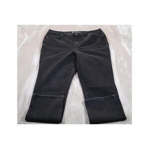 Gloria Vanderbilt Jeans Womens 12 Black Rail Straight All Around Slimming Effect